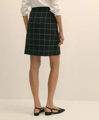 Windowpane Mini Skirt