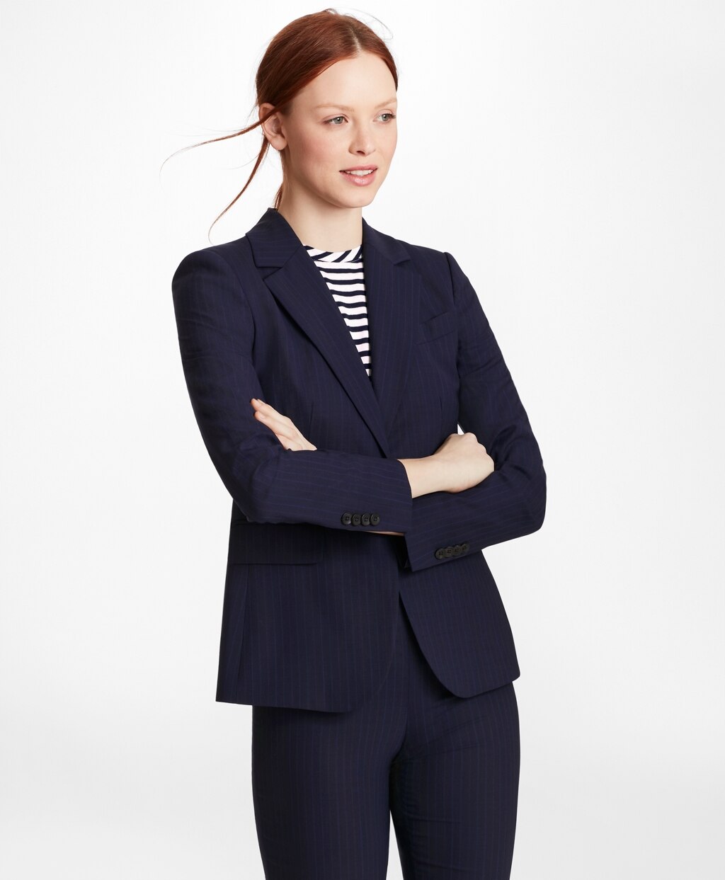 Pinstripe BrooksCool® Merino Wool Jacket