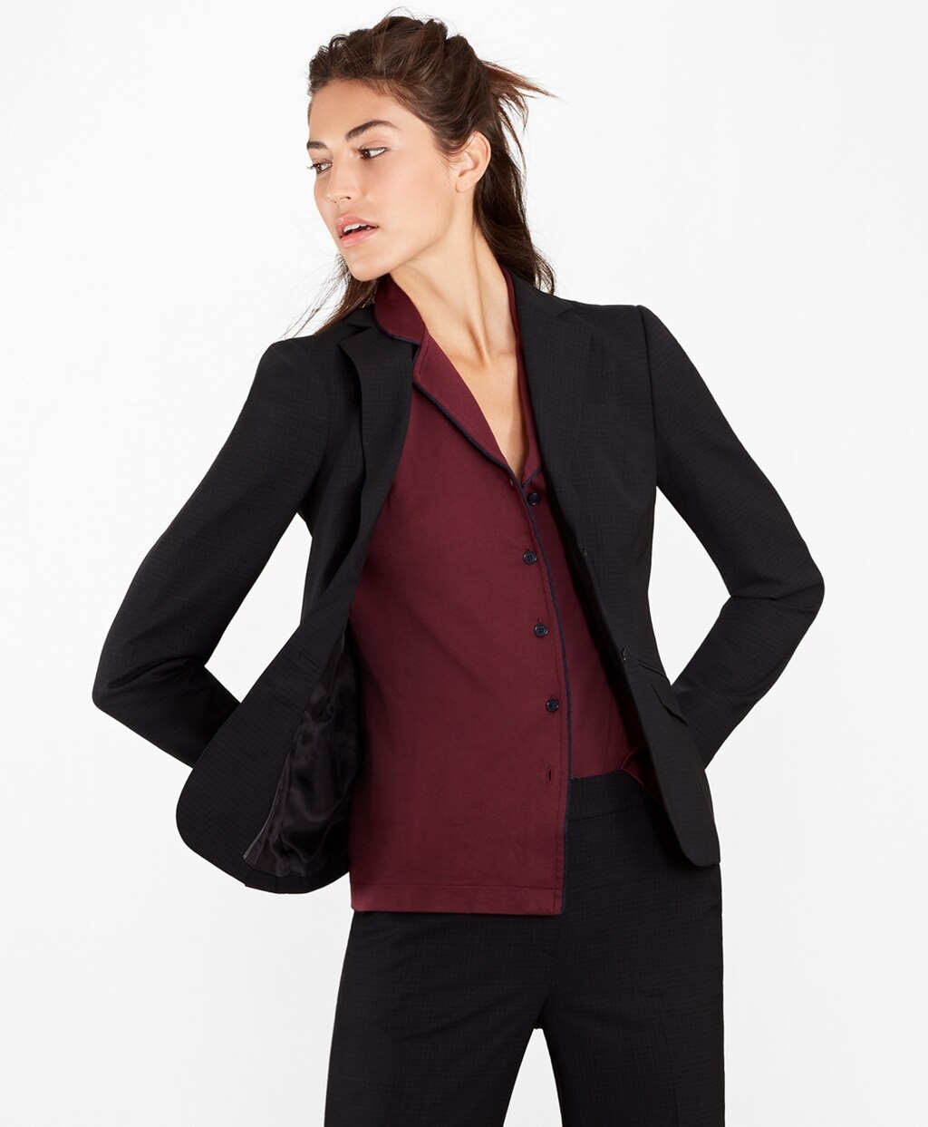Checked BrooksCool® Merino Wool Jacket