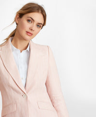 Pinstriped Linen Jacket