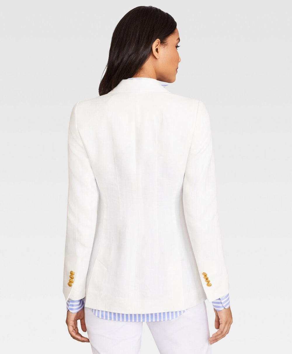 Irish Linen Double-Breasted Blazer
