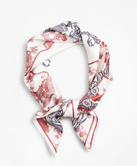Toile Silk Square Scarf