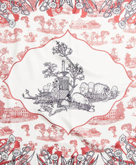 Toile Silk Square Scarf