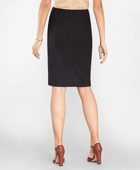 Checked BrooksCool® Merino Wool Pencil Skirt