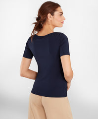 Bateau-Neck Jersey Top