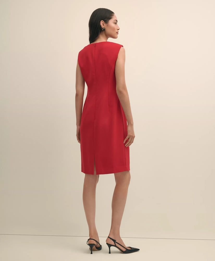 Wool Blend Tulip Sheath Dress