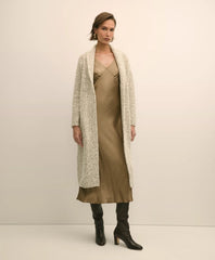 Wool-Cashmere Long Cardigan