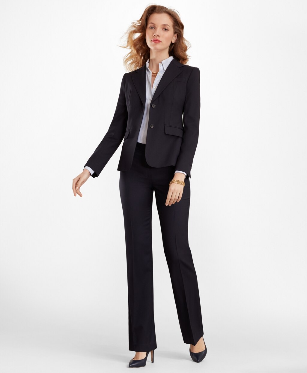 Wool Wide-Leg Pants