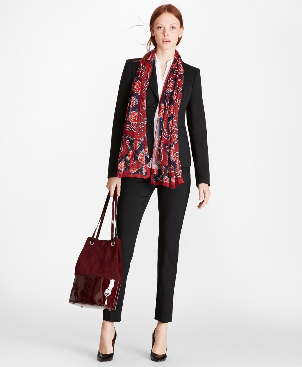 Slim-Fit Wool Pants