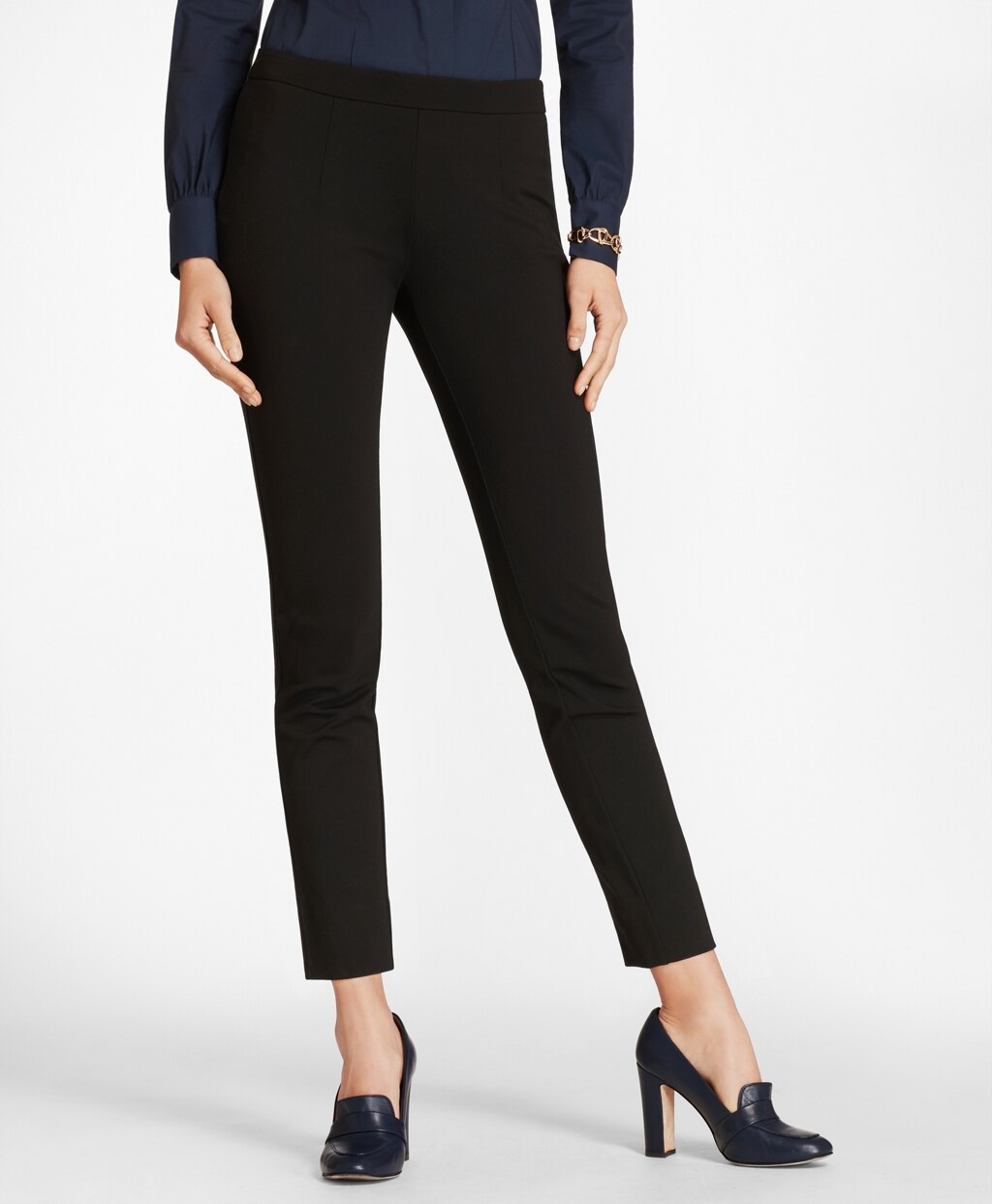 Ponte Knit Ankle Pants