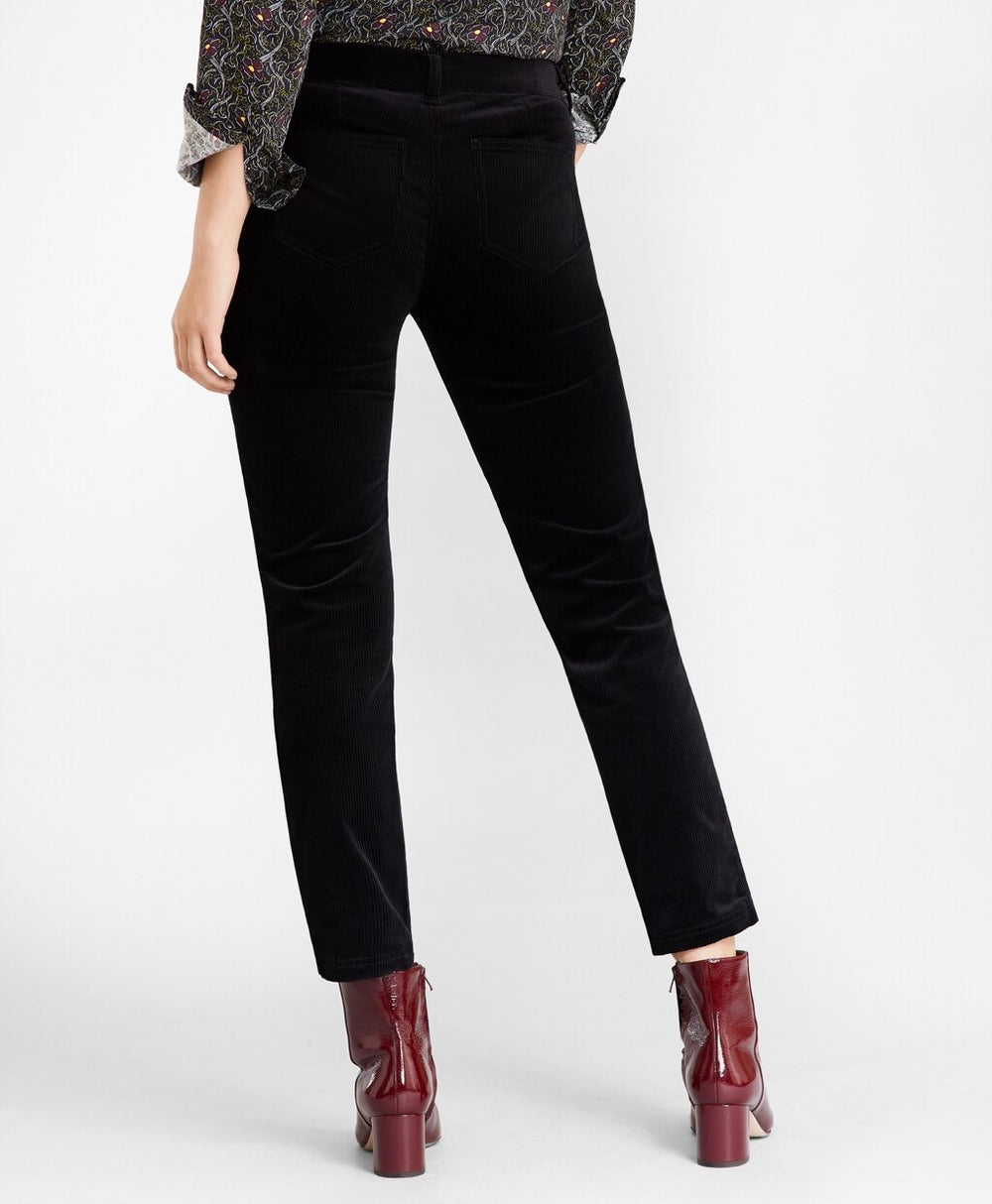 Stretch Cotton Corduroy Ankle Pants