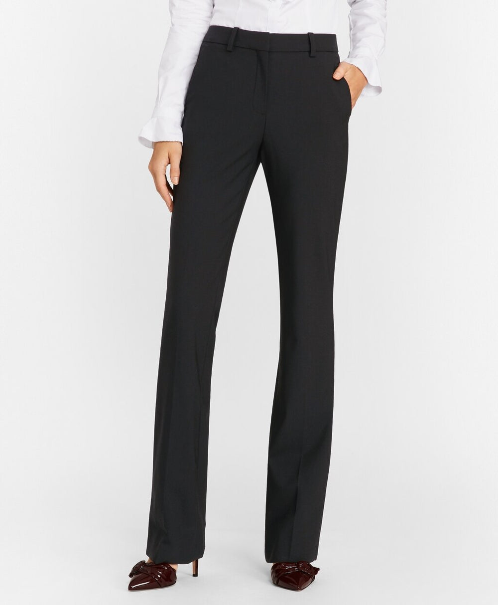 Stretch-Wool Crepe Tuxedo Pants