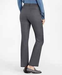 Bird's-Eye Stretch-Wool Pants