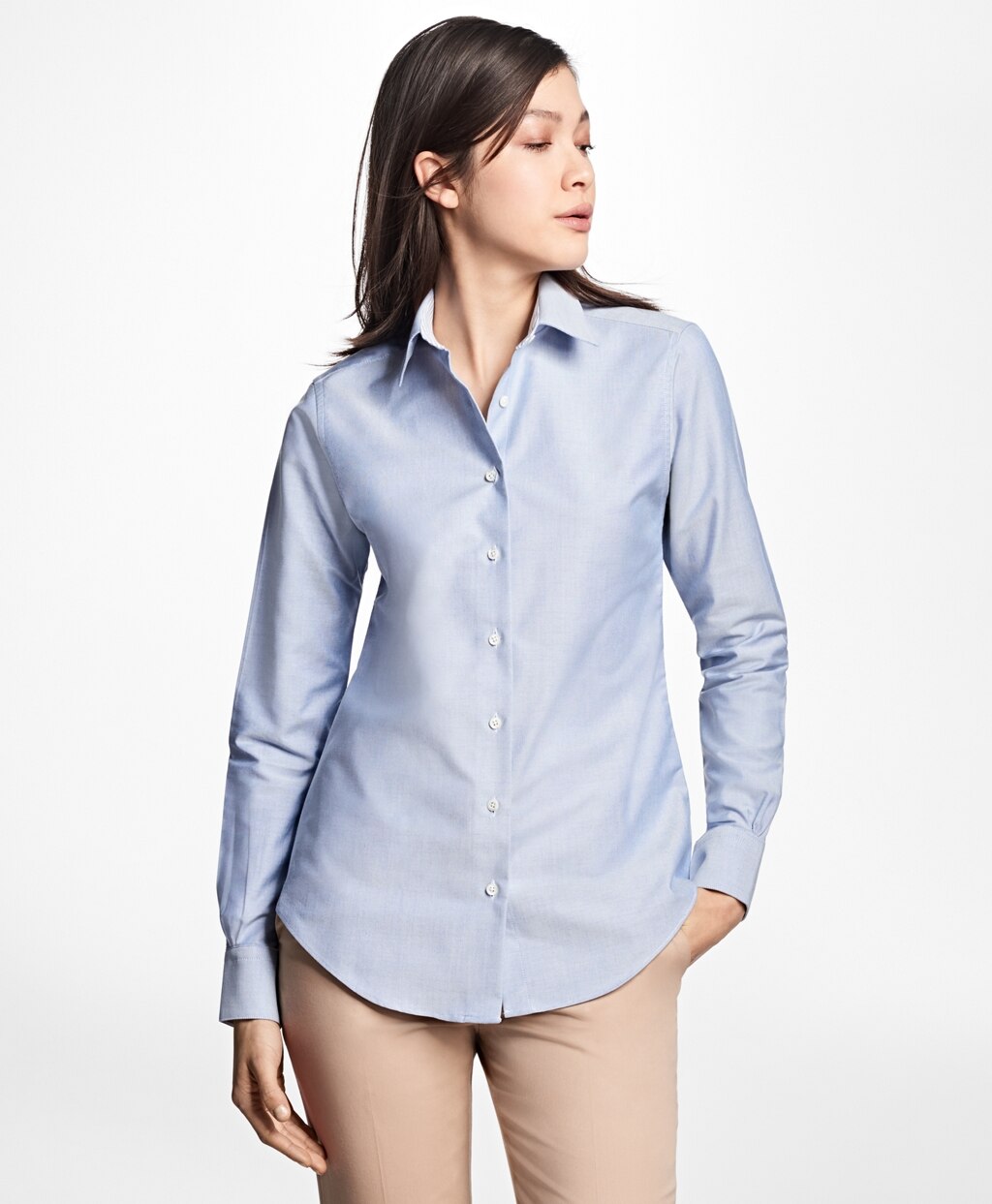 Classic-Fit Supima® Cotton Oxford Forward-Point Shirt