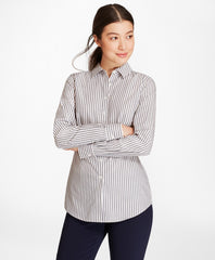 Striped Cotton Dobby Fitted Shirt