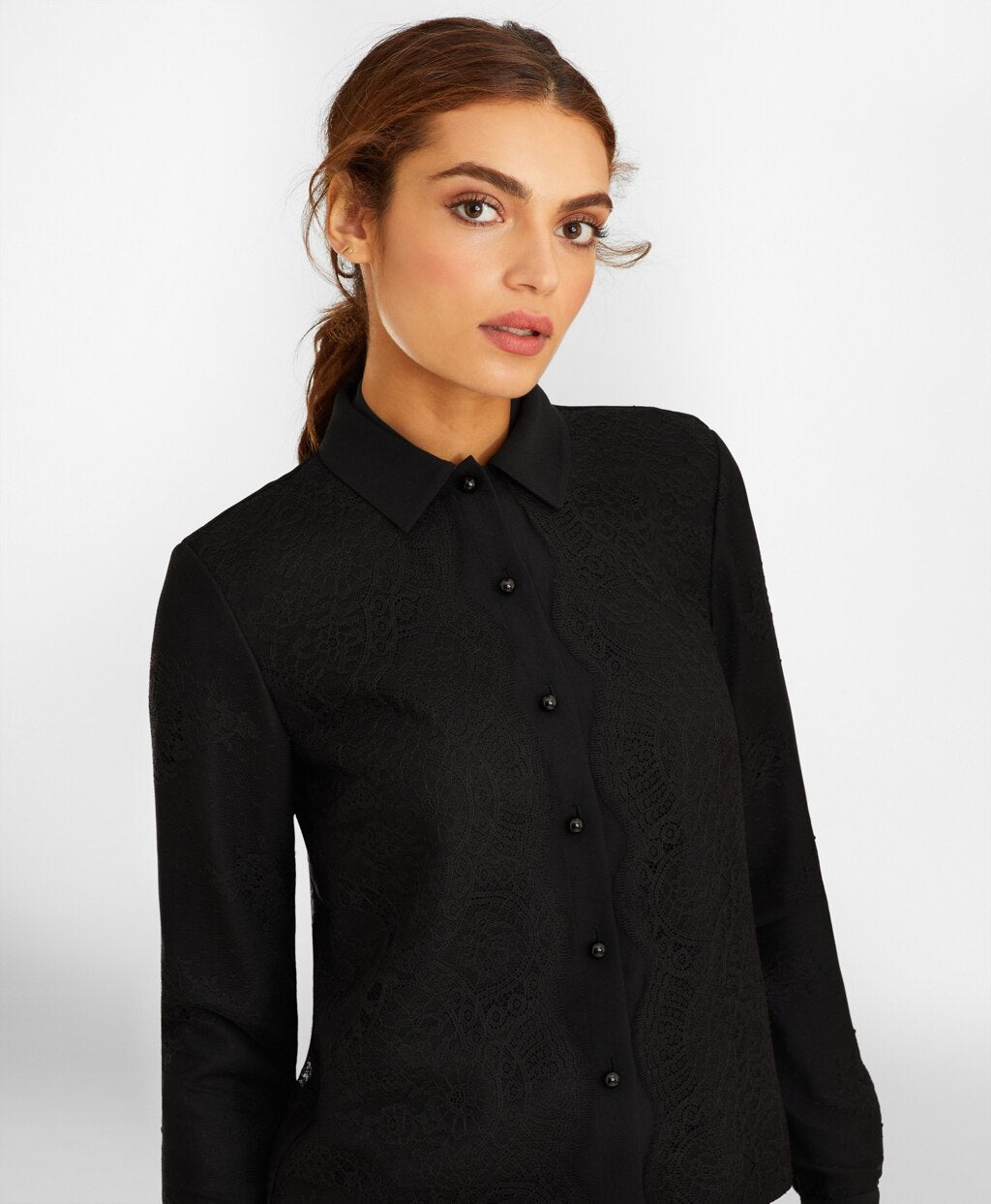 Lace & Satin Blouse
