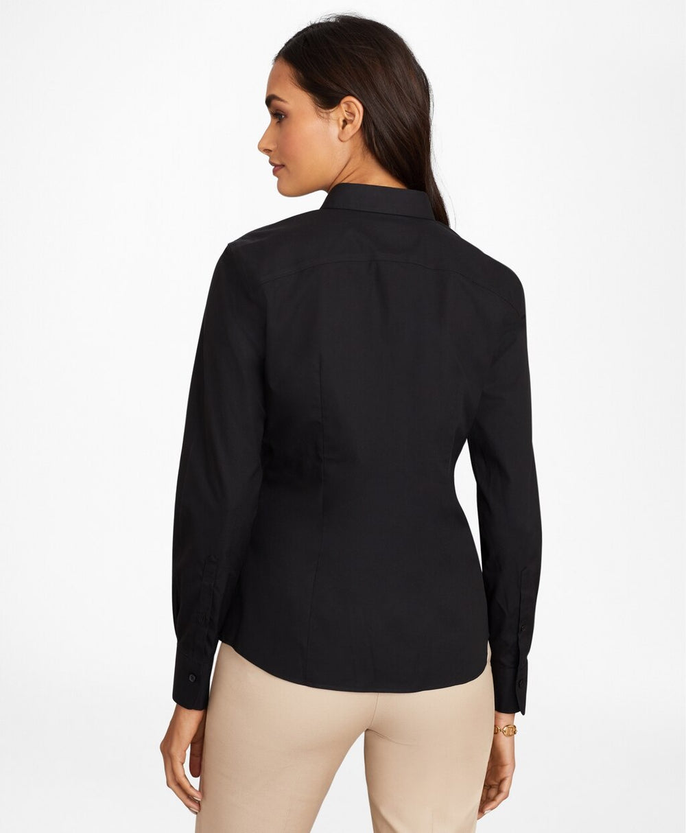 Non-Iron Stretch Supima® Cotton Fitted Dress Shirt