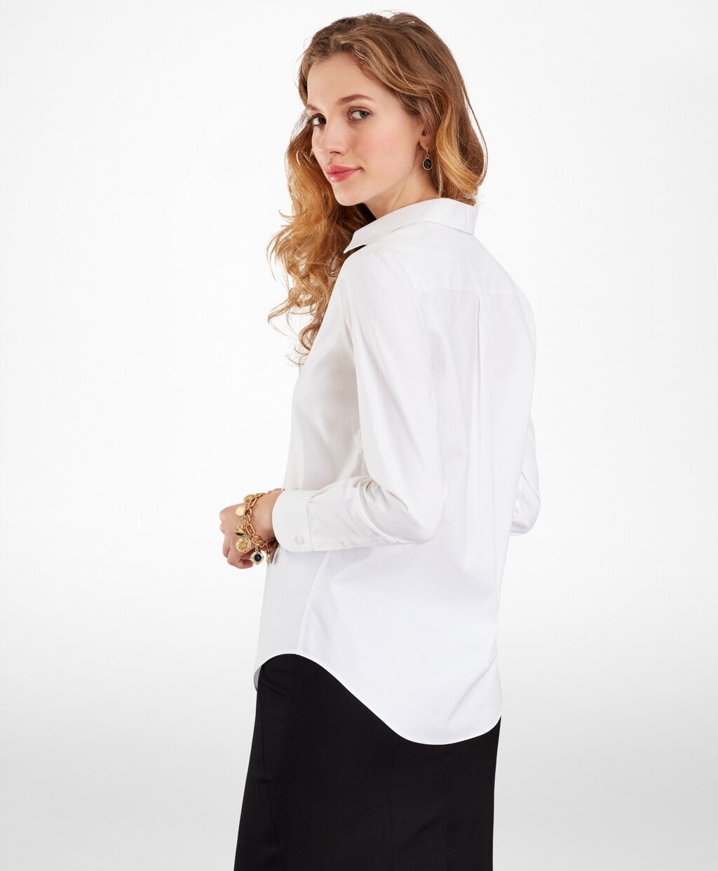 Non-Iron Classic-Fit Stretch Supima® Cotton Dress Shirt