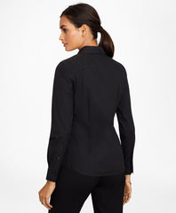 Non-Iron Tailored-Fit Stretch Supima® Cotton Dress Shirt