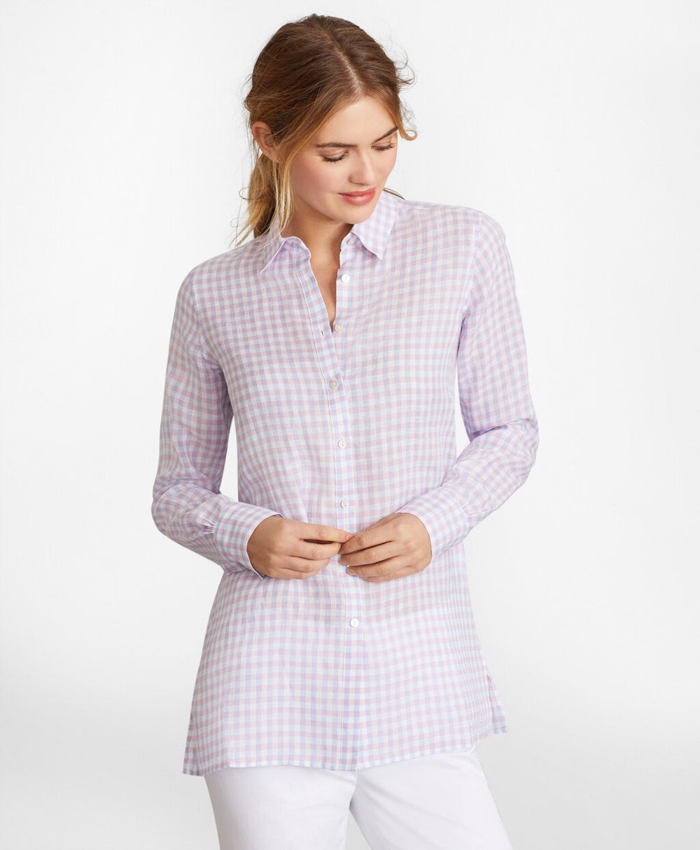 Gingham Irish Linen Tunic