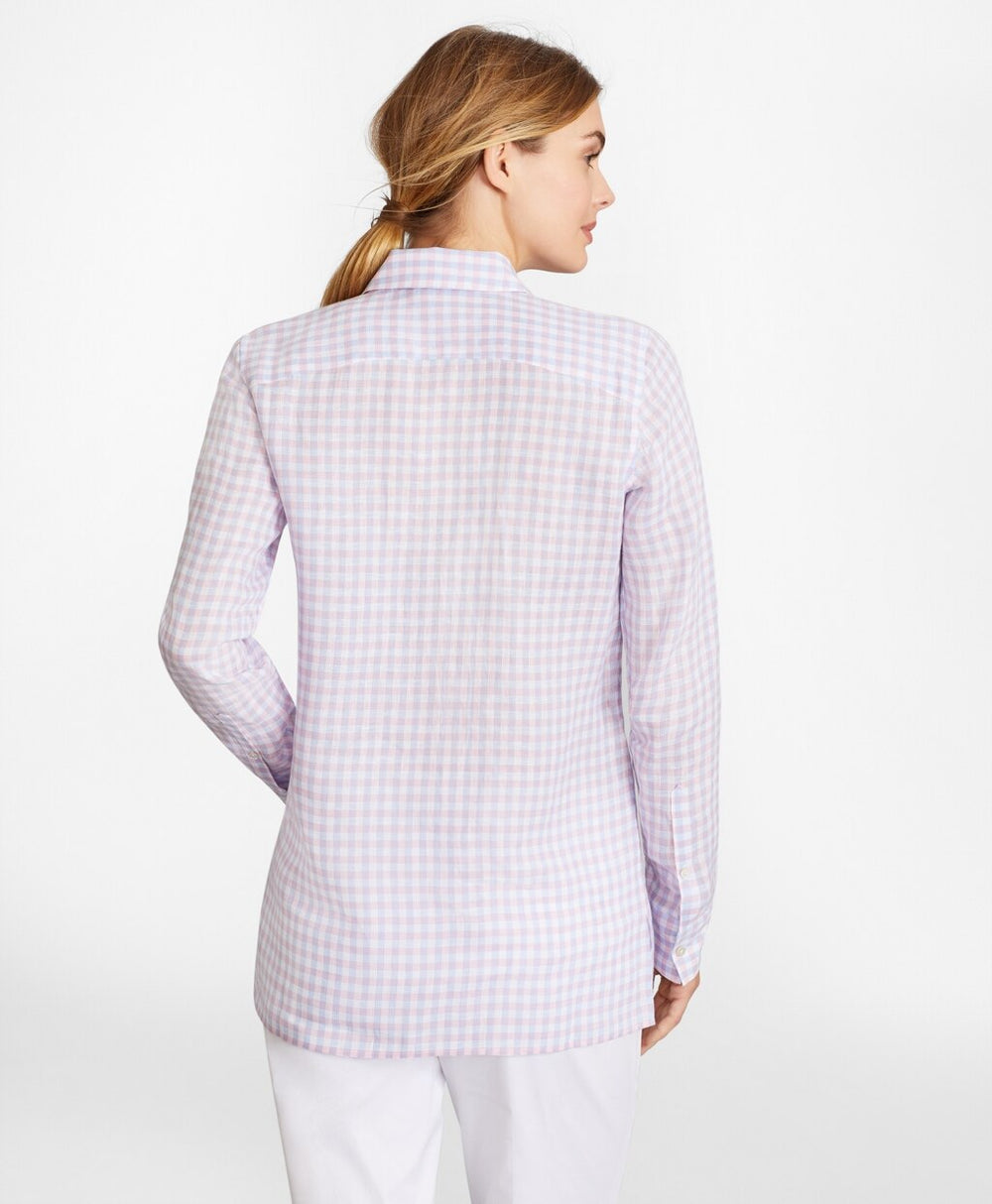 Gingham Irish Linen Tunic