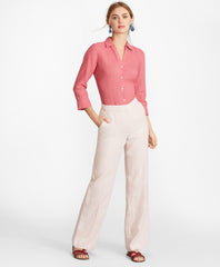 Linen Three-Quarter Sleeve Shirt