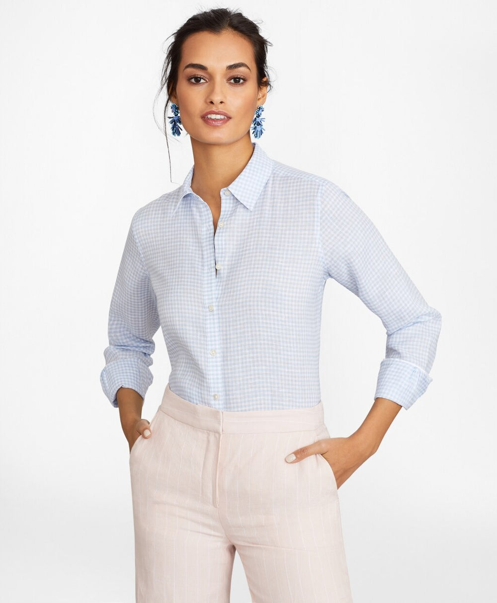 Gingham Irish Linen Tunic