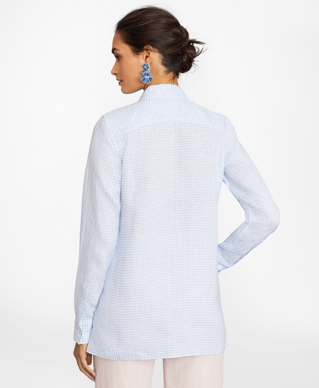 Gingham Irish Linen Tunic