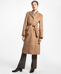 Loro Piana® Single-Breasted Camel Hair Coat