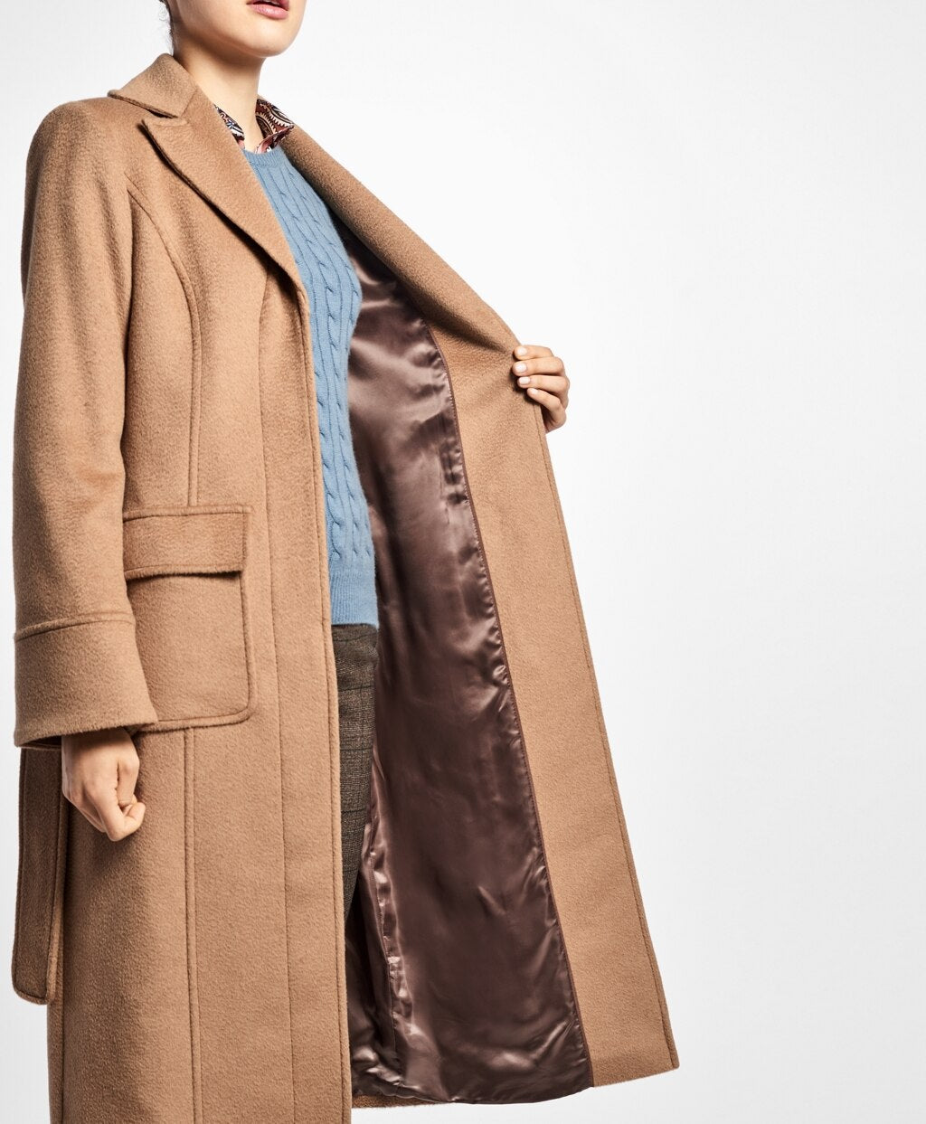 Loro Piana® Single-Breasted Camel Hair Coat