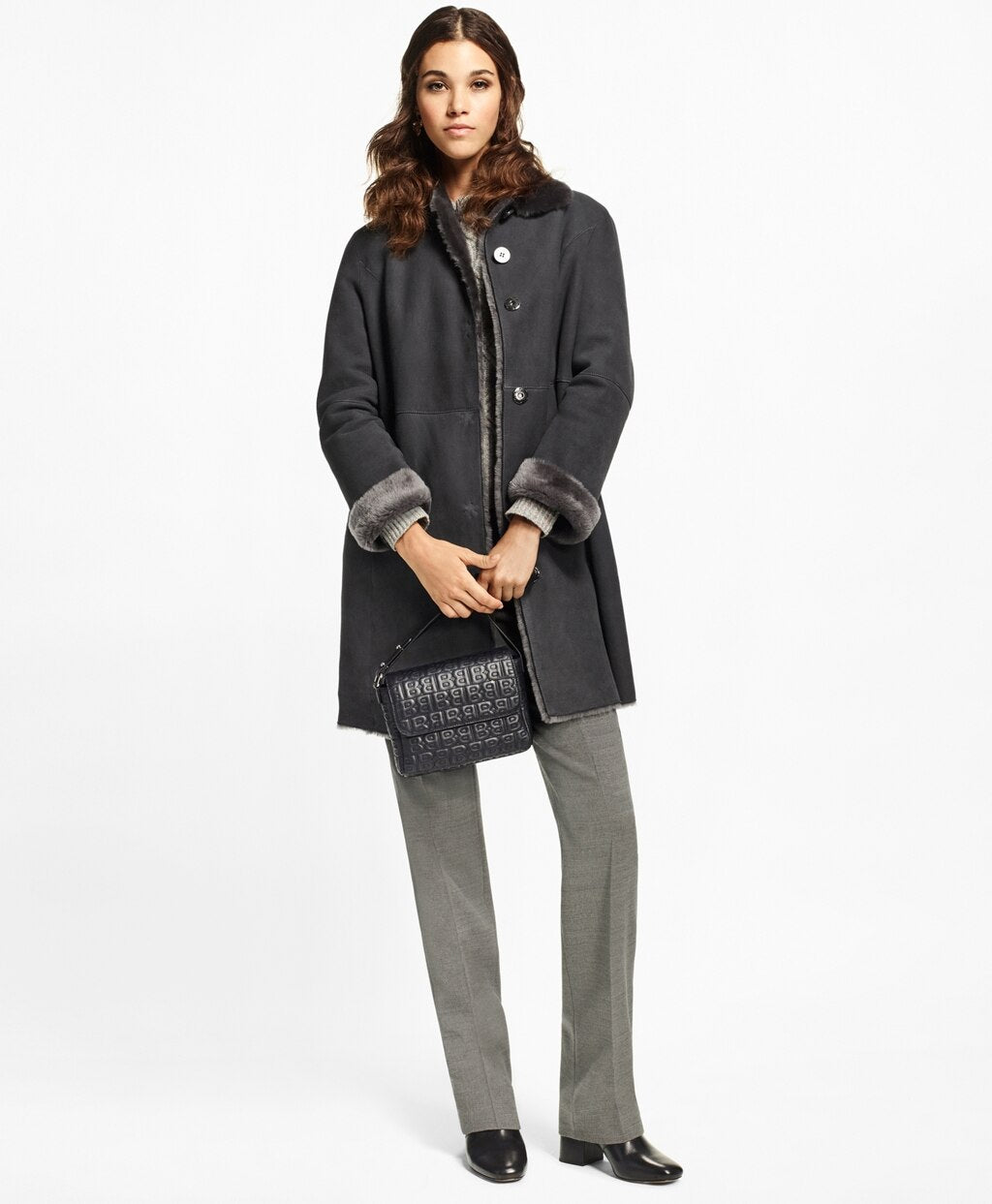 Shearling Cocoon Coat