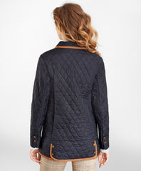 Water-Repellent Quilted Car Coat