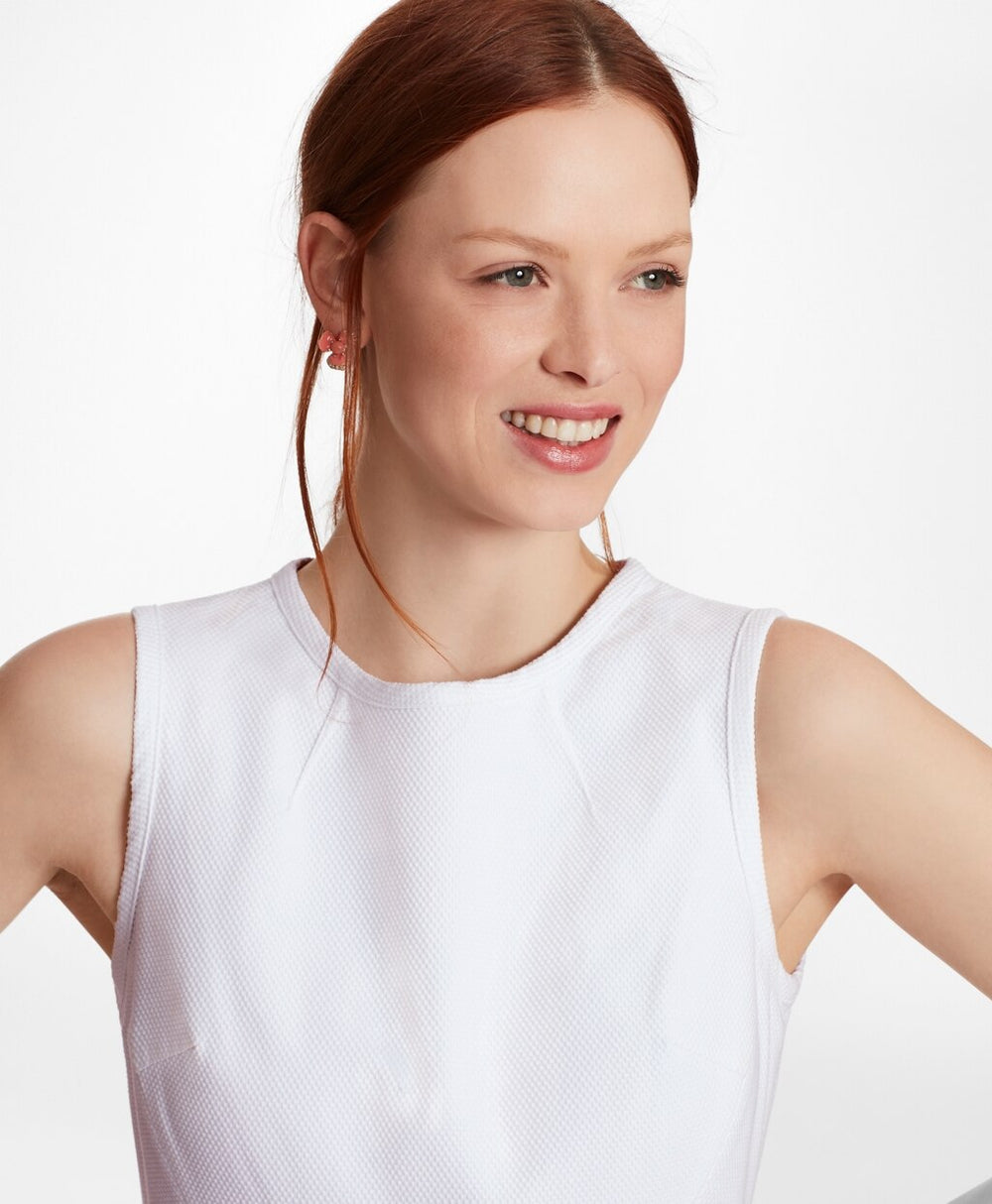 Stretch-Cotton Jacquard Sheath