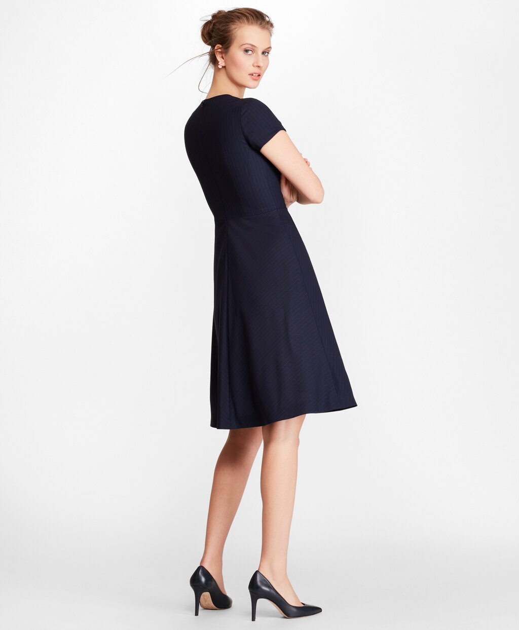 Pinstripe BrooksCool® Merino Dress