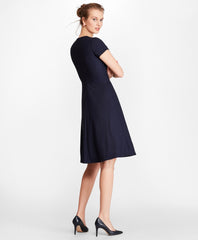 Pinstripe BrooksCool® Merino Dress