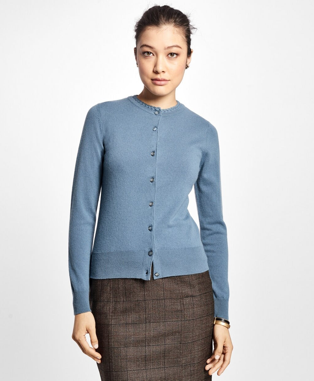 Long-Sleeve Cashmere Cardigan