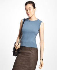 Sleeveless Cashmere Shell