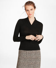 Silk-Cashmere Shawl-Collar Sweater