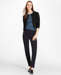 Merino Wool Cropped Cardigan