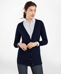 Merino Wool Long Cardigan