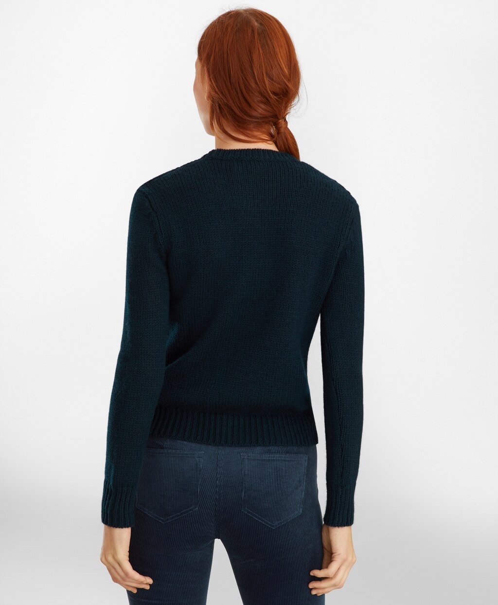 Wool-Alpaca Cable-Knit Sweater