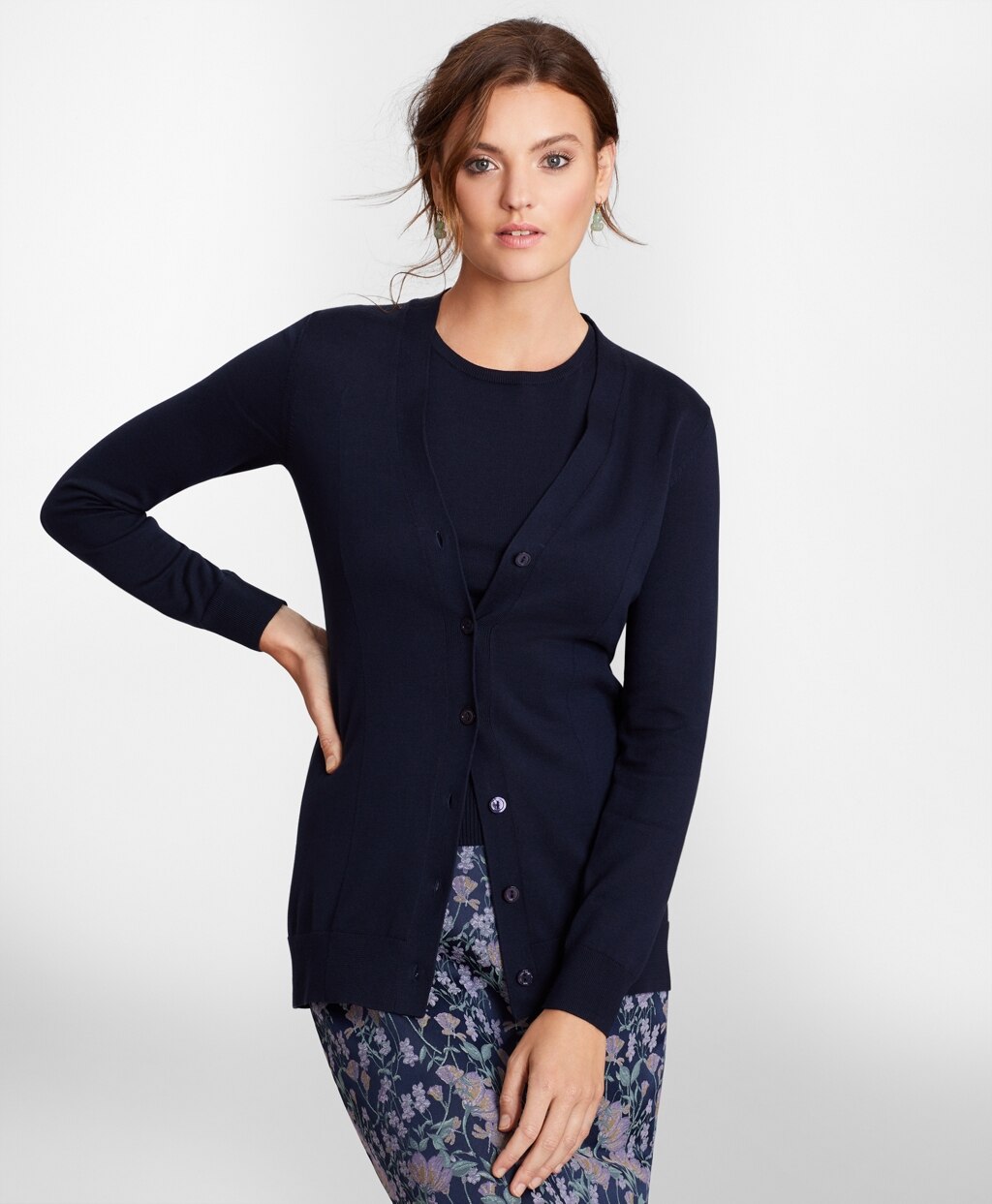 Supima® Cotton Long Cardigan