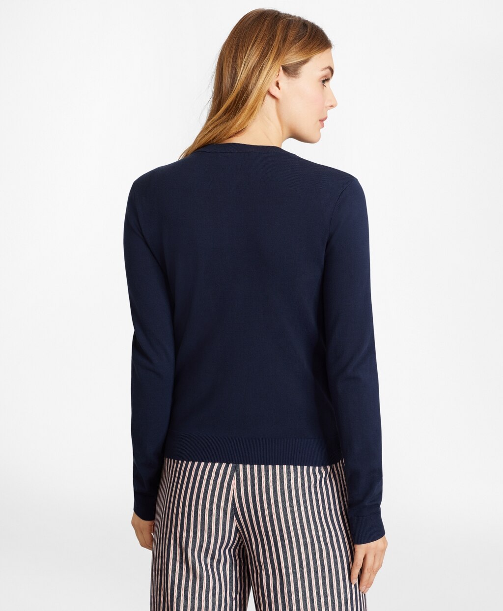 Grosgrain-Trimmed Cotton Cardigan
