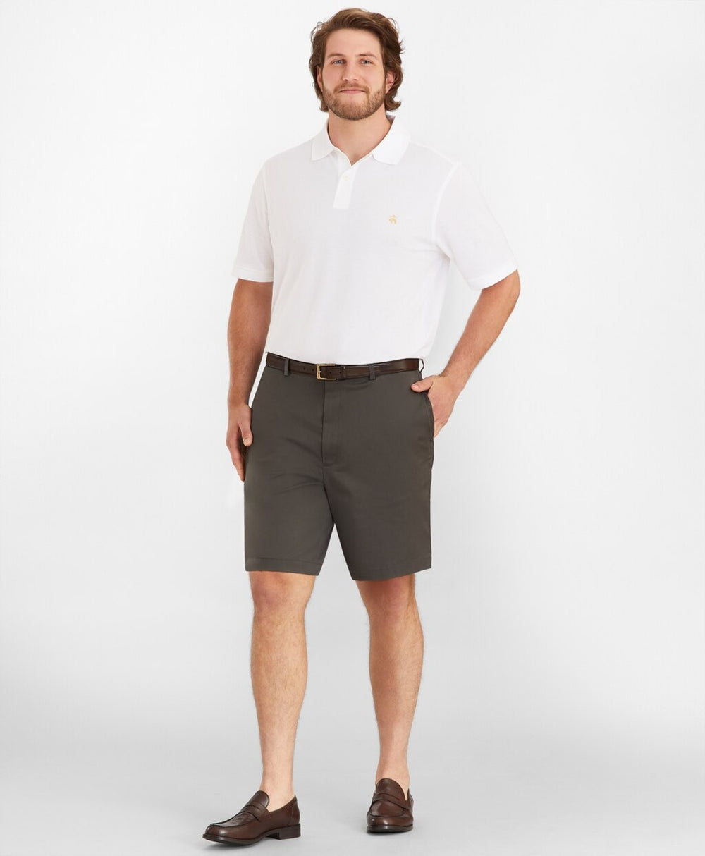Big & Tall Flat Front Stretch Advantage Chino Shorts