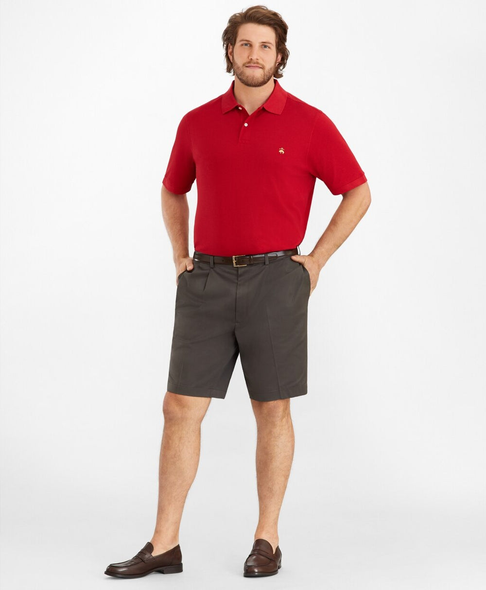 Big & Tall Pleat Front Stretch Advantage Chino Shorts