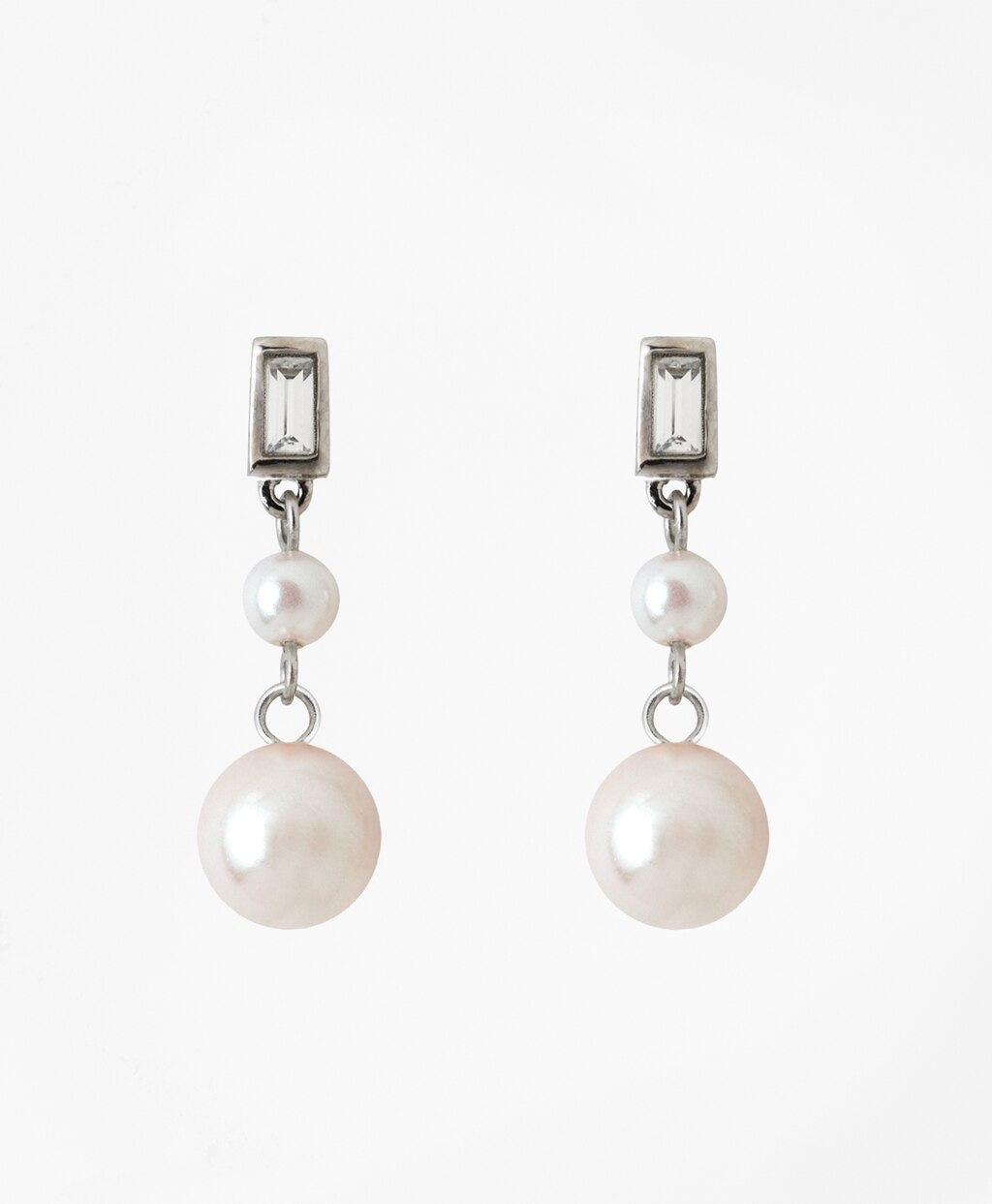 Glass Pearl Drop Earrings