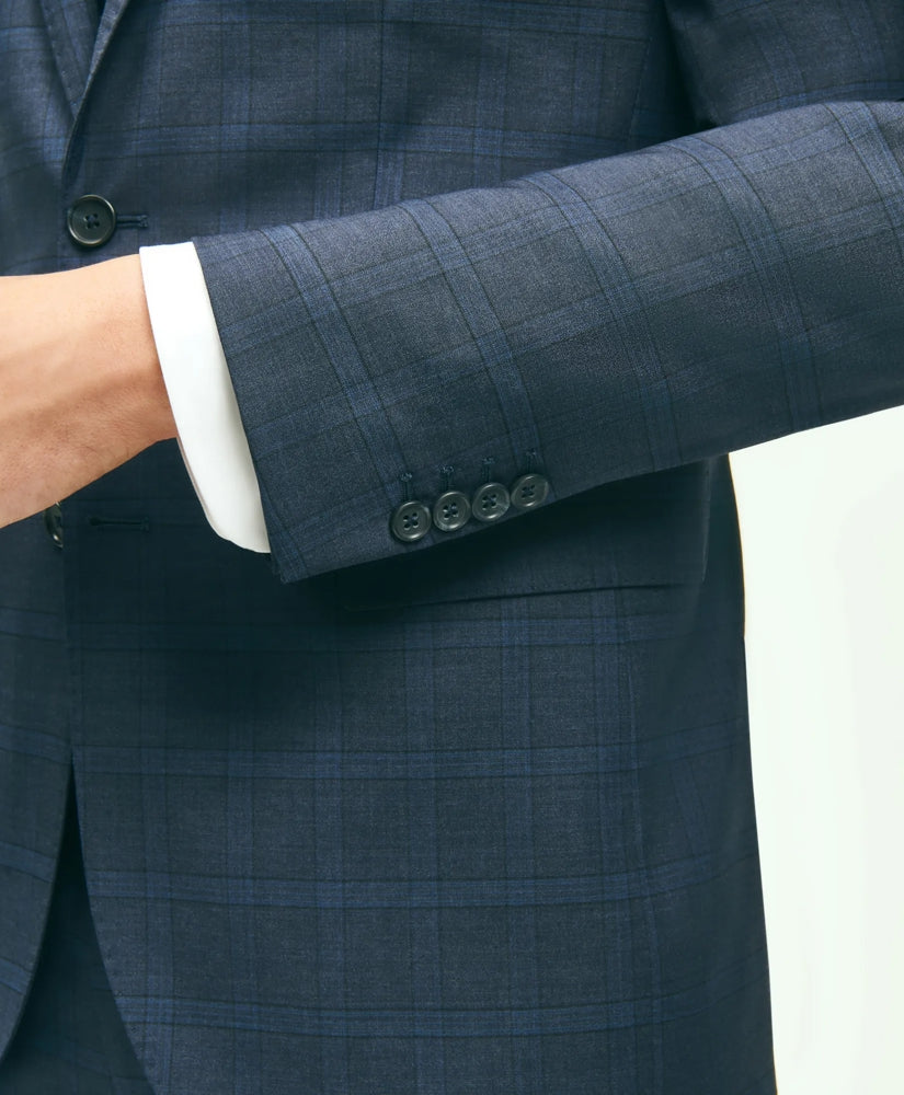 Slim Fit Wool Checked 1818 Suit