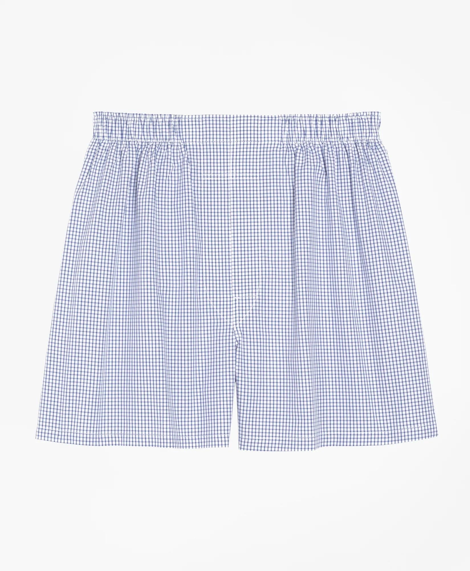 Cotton Broadcloth Small Check Boxers