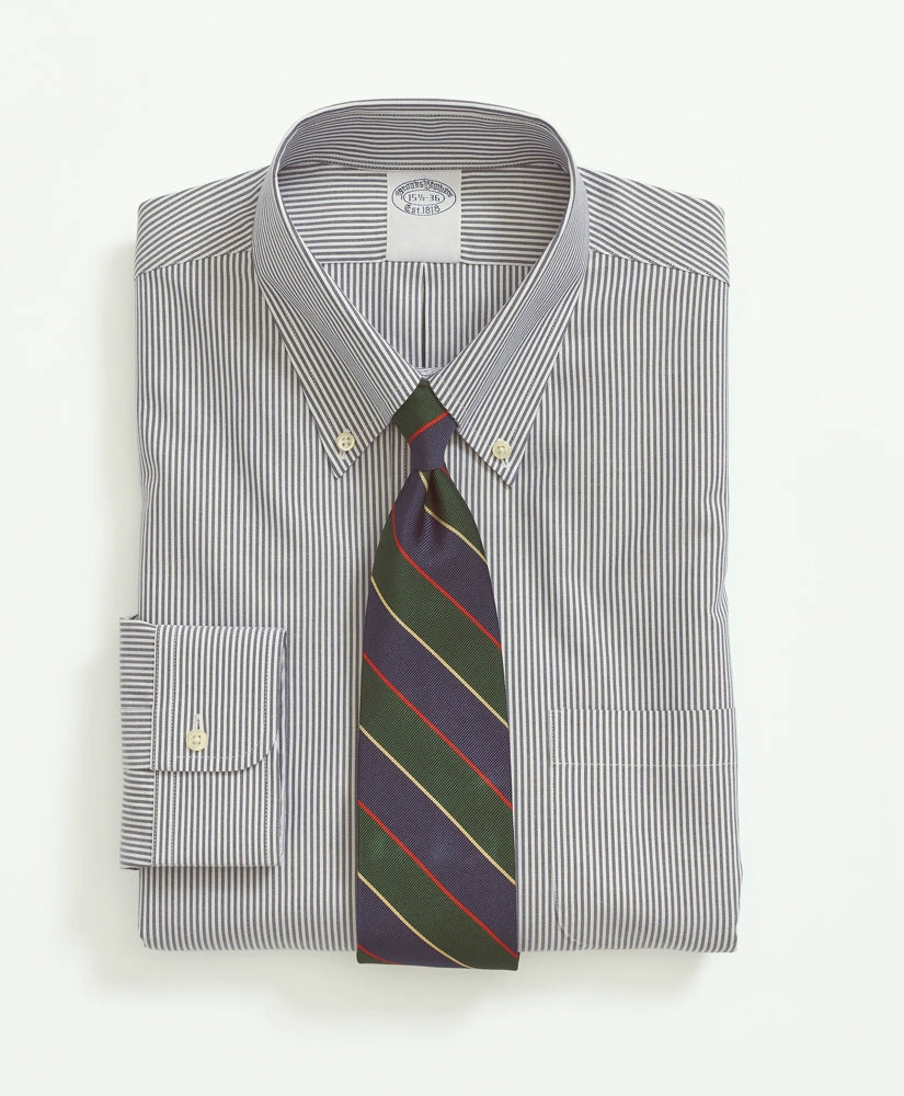 Candy Stripe Dress Shirt Stretch Supima® Cotton Non-Iron Pinpoint Oxford Button-Down Collar