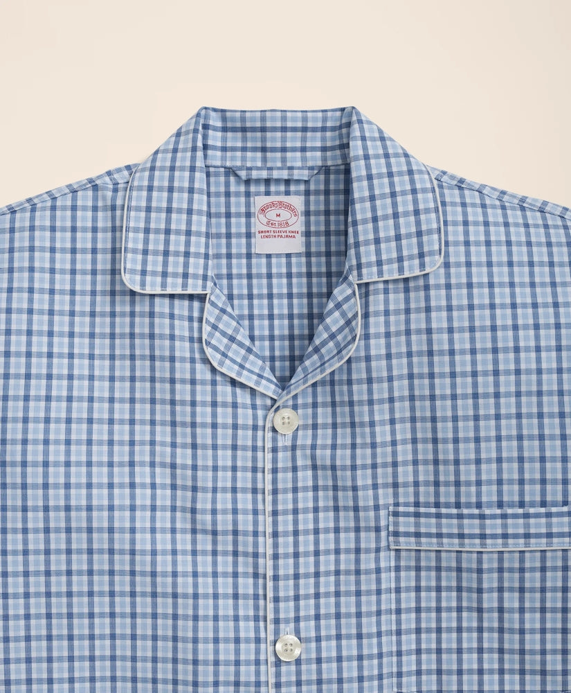 Cotton Broadcloth Gingham Short Pajamas